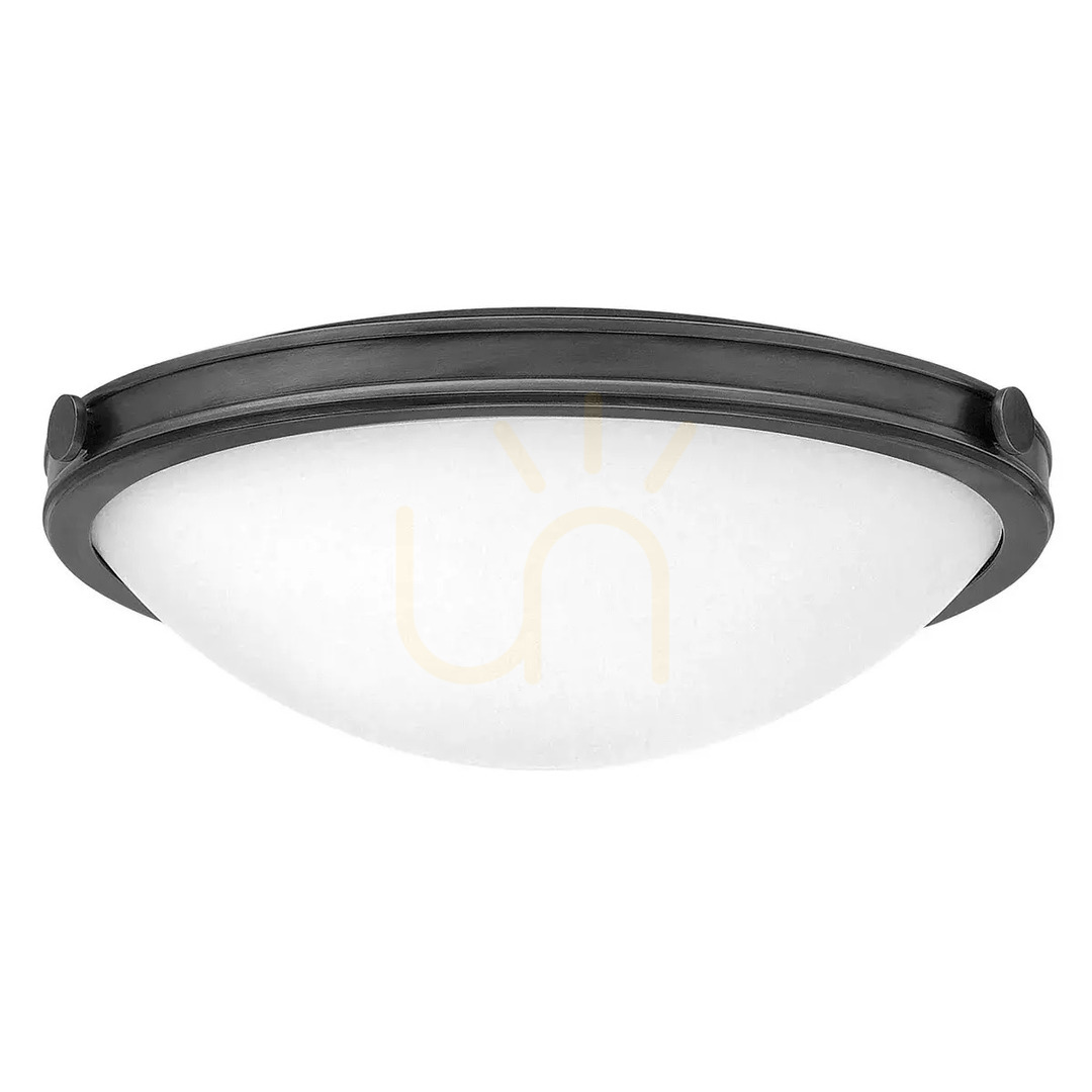 Medium Collier plafond - 3 light sources - Extinguished black Elstead