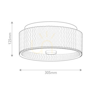 Elle plafond - 2 light sources - Chrome Elstead small 6