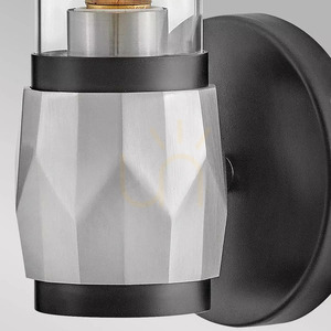 Ellison wall lamp - 1 light source - Brushed black Elstead small 3