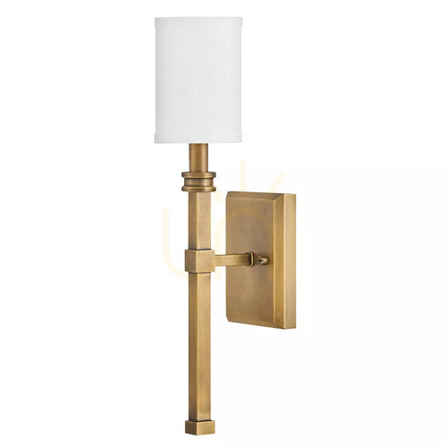 Check Moore Wall Light - 1 Light - Heritage Brass Elstead