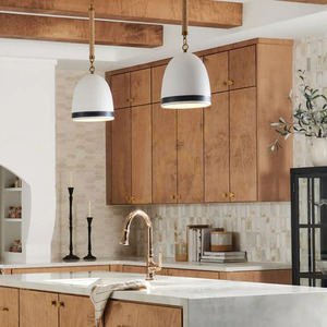 Nash pendant lamp - 1 light source - Classic brass Elstead small 4