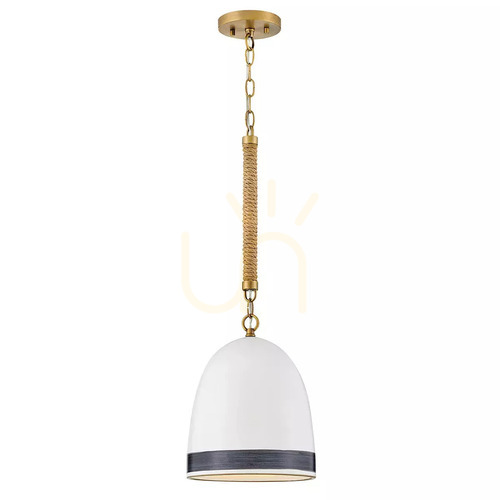 Check Nash pendant lamp - 1 light source - Classic brass Elstead