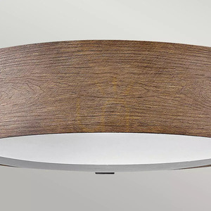 Sawyer Outdoor Flush Ceiling Light - 3 light sources - Wood effect Elstead small 1