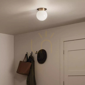 Kichler Albers flush ceiling light champagne bronze E27 20.3 cm KL-ALBERS-F-G-CPZ small 4