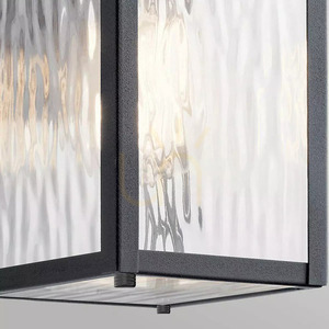 Elstead Cappanna small outdoor wall lantern, textured black, 1×E27 small 1