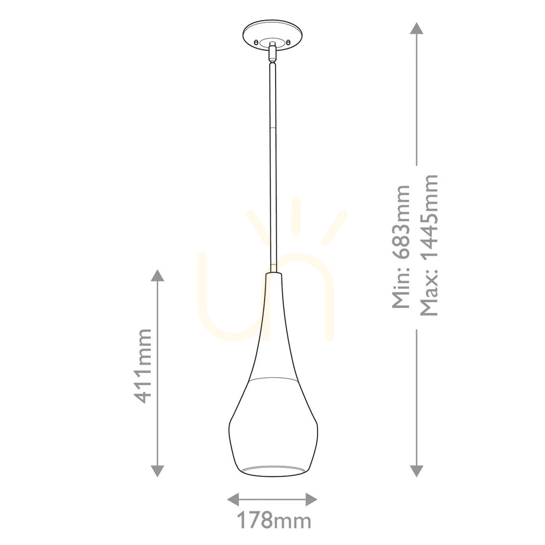 Preview Deela pendant lamp - 1 light source - Black Elstead Deela pendant lamp - 1 light source - Black Elstead
