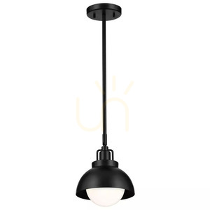 Wall lamp, Semi-Plafond, Niva Pendant Lamp - 1 light source - Black Elstead small 2