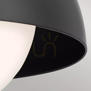 Wall lamp, Semi-Plafond, Niva Pendant Lamp - 1 light source - Black Elstead small 4