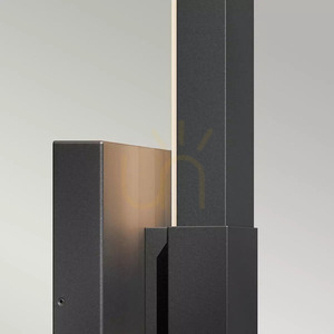 Nocar Large LED Exterior Wall Light - Textured Black Elstead small 3