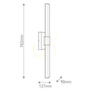 Nocar Large LED Exterior Wall Light - Textured Black Elstead small 7