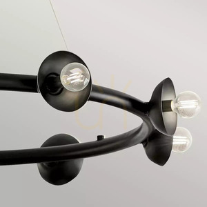 Palta chandelier - 9 light sources - Satin black Elstead 2 Palta chandelier - 9 light sources - Satin black Elstead small 2