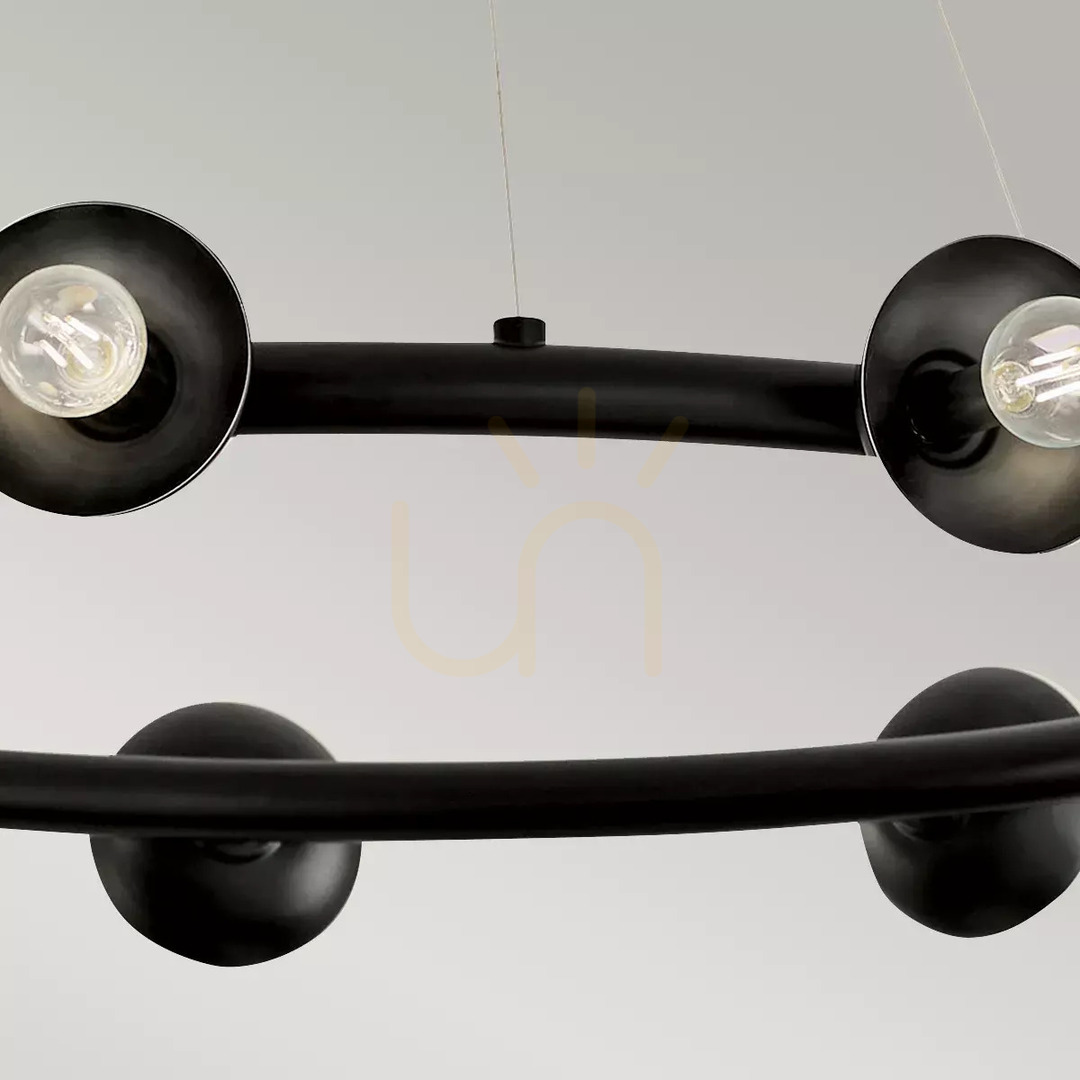Display Palta chandelier - 9 light sources - Satin black Elstead Palta chandelier - 9 light sources - Satin black Elstead