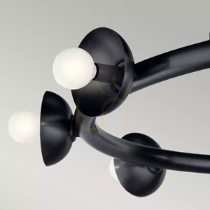 Palta chandelier - 9 light sources - Satin black Elstead 5 Palta chandelier - 9 light sources - Satin black Elstead small 5