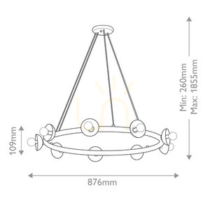 Palta chandelier - 9 light sources - Satin black Elstead 7 Palta chandelier - 9 light sources - Satin black Elstead small 7