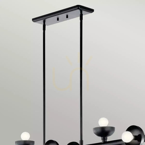 Palta island lamp - 10 light sources - Satin black Elstead 1 Palta island lamp - 10 light sources - Satin black Elstead small 1