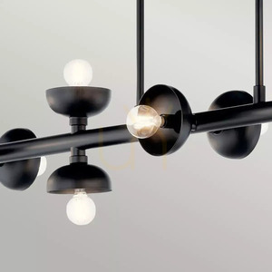 Palta island lamp - 10 light sources - Satin black Elstead 4 Palta island lamp - 10 light sources - Satin black Elstead small 4