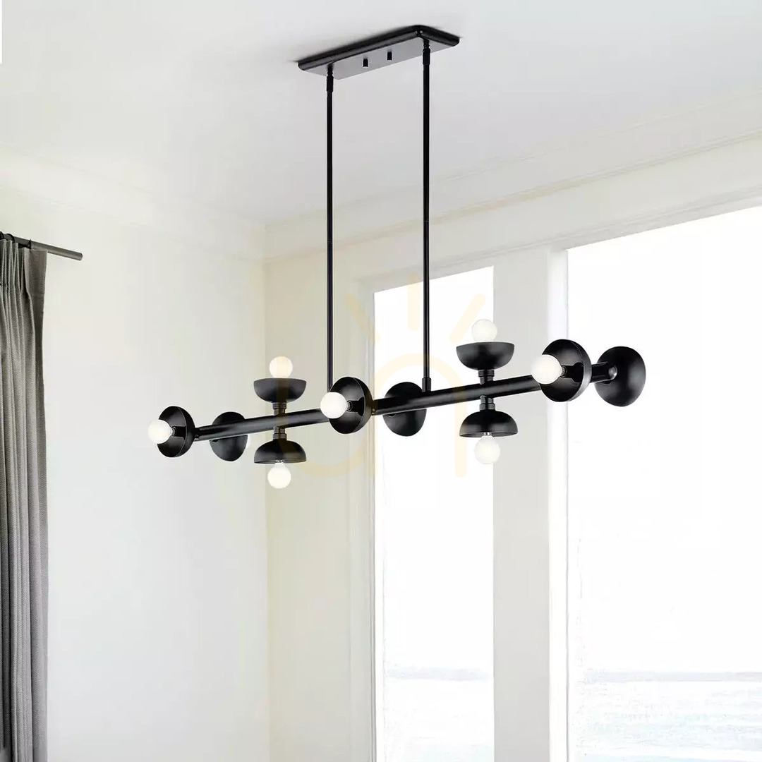 Check Palta island lamp - 10 light sources - Satin black Elstead Palta island lamp - 10 light sources - Satin black Elstead