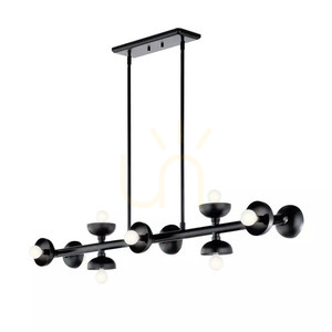 Palta island lamp - 10 light sources - Satin black Elstead 0 Palta island lamp - 10 light sources - Satin black Elstead small 0