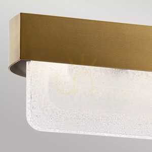 Serene LED island pendant 92.5 cm - Natural Brass Elstead small 2