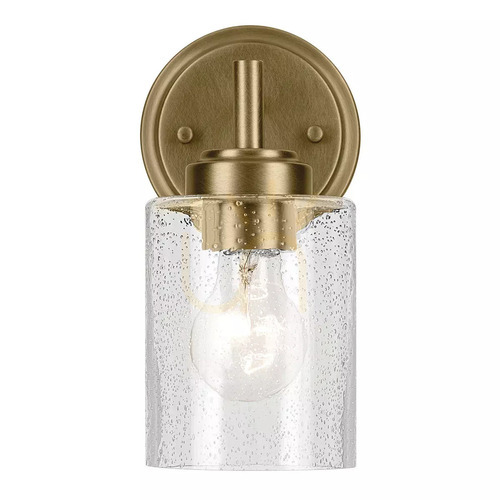 Check Winslow wall lamp - 1 light source - Natural brass Elstead
