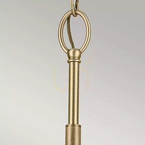 Winslow chandelier - 3 light sources - Natural brass Elstead small 2