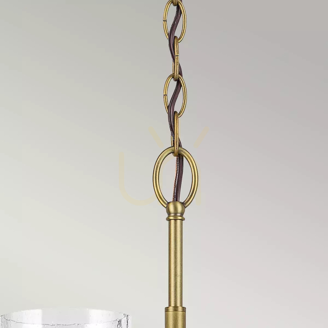 Display Winslow chandelier - 6 light sources - Natural brass Elstead Winslow chandelier - 6 light sources - Natural brass Elstead