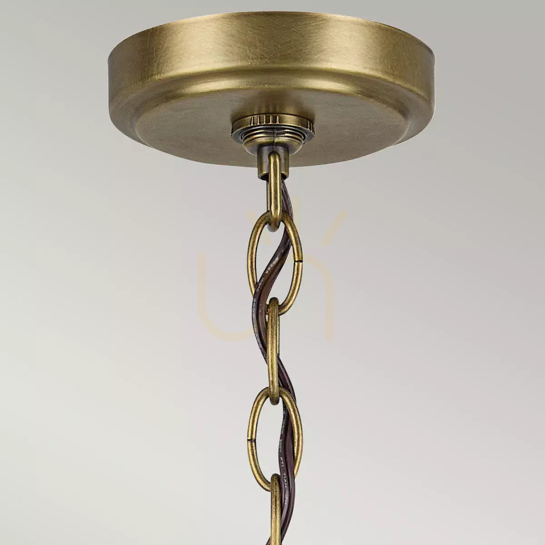 Show Winslow chandelier - 6 light sources - Natural brass Elstead Winslow chandelier - 6 light sources - Natural brass Elstead