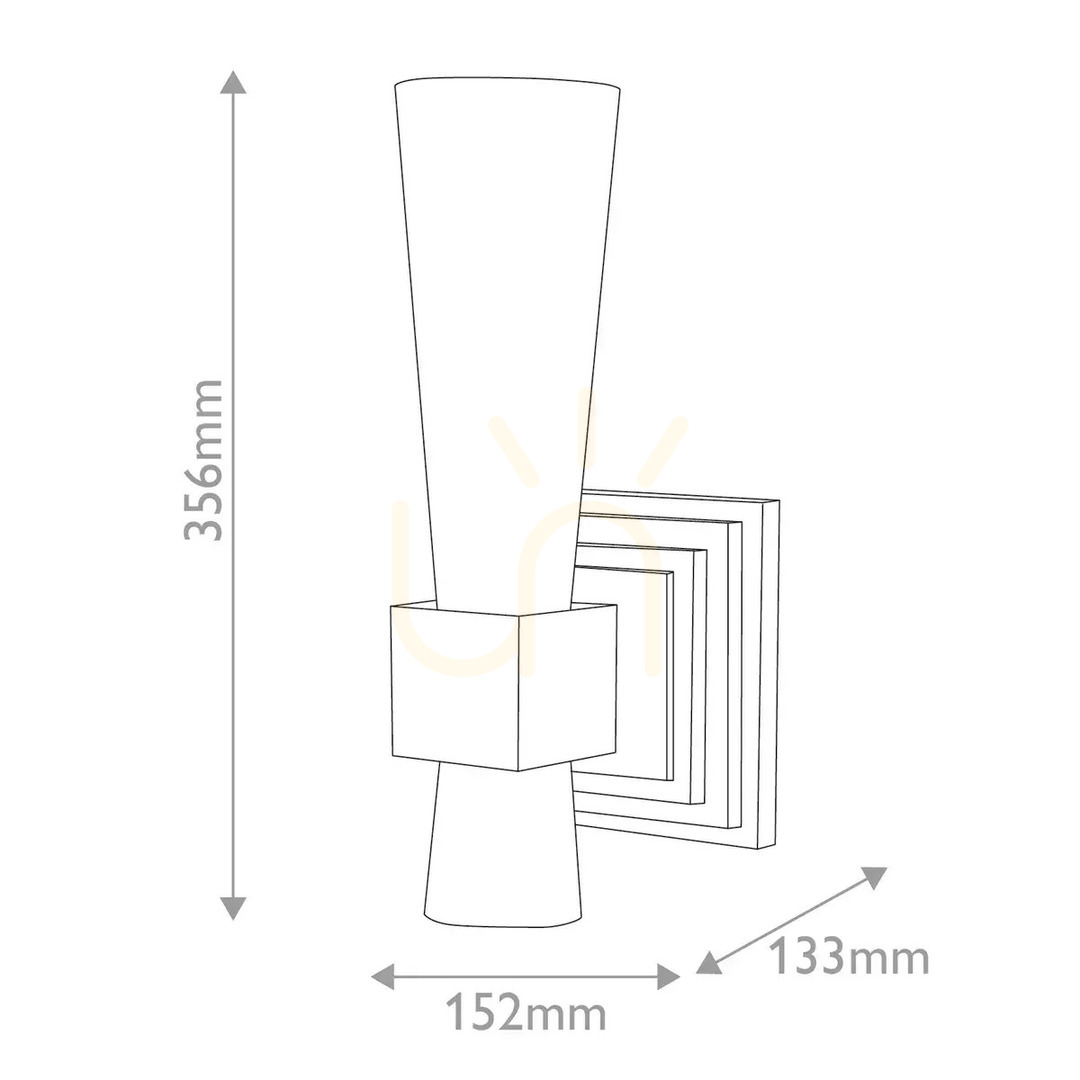 Show Kristy wall lamp - 1 light source - Faded gold Elstead Kristy wall lamp - 1 light source - Faded gold Elstead