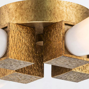 Kristy 4 Light Pendant - Distressed Gold Elstead small 1