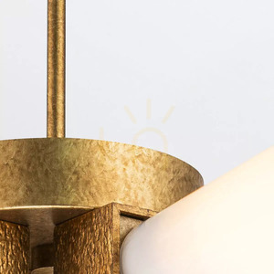 Kristy 4 Light Pendant - Distressed Gold Elstead small 2