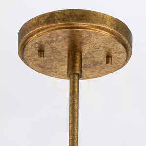 Kristy 4 Light Pendant - Distressed Gold Elstead small 3