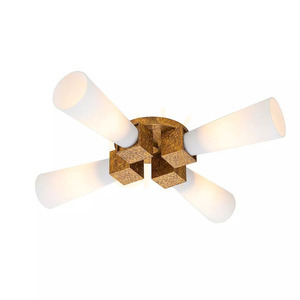 Kristy 4 Light Pendant - Distressed Gold Elstead small 0