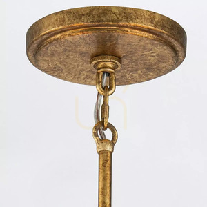 Kristy chandelier - 5 light sources - Faded gold Elstead small 1