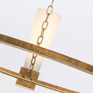 Kristy chandelier - 5 light sources - Faded gold Elstead small 2