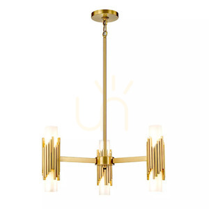 Marvele chandelier - 6 light sources - Aged brass Elstead 0 Marvele chandelier - 6 light sources - Aged brass Elstead small 0