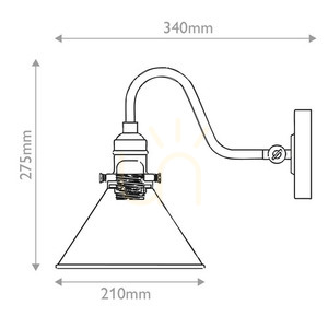 Provence 1 Light Wall Light - Aged Brass & Matte Black Elstead small 6