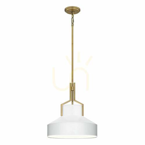 Check Brecken pendant lamp - 2 light sources - Aged brass Elstead