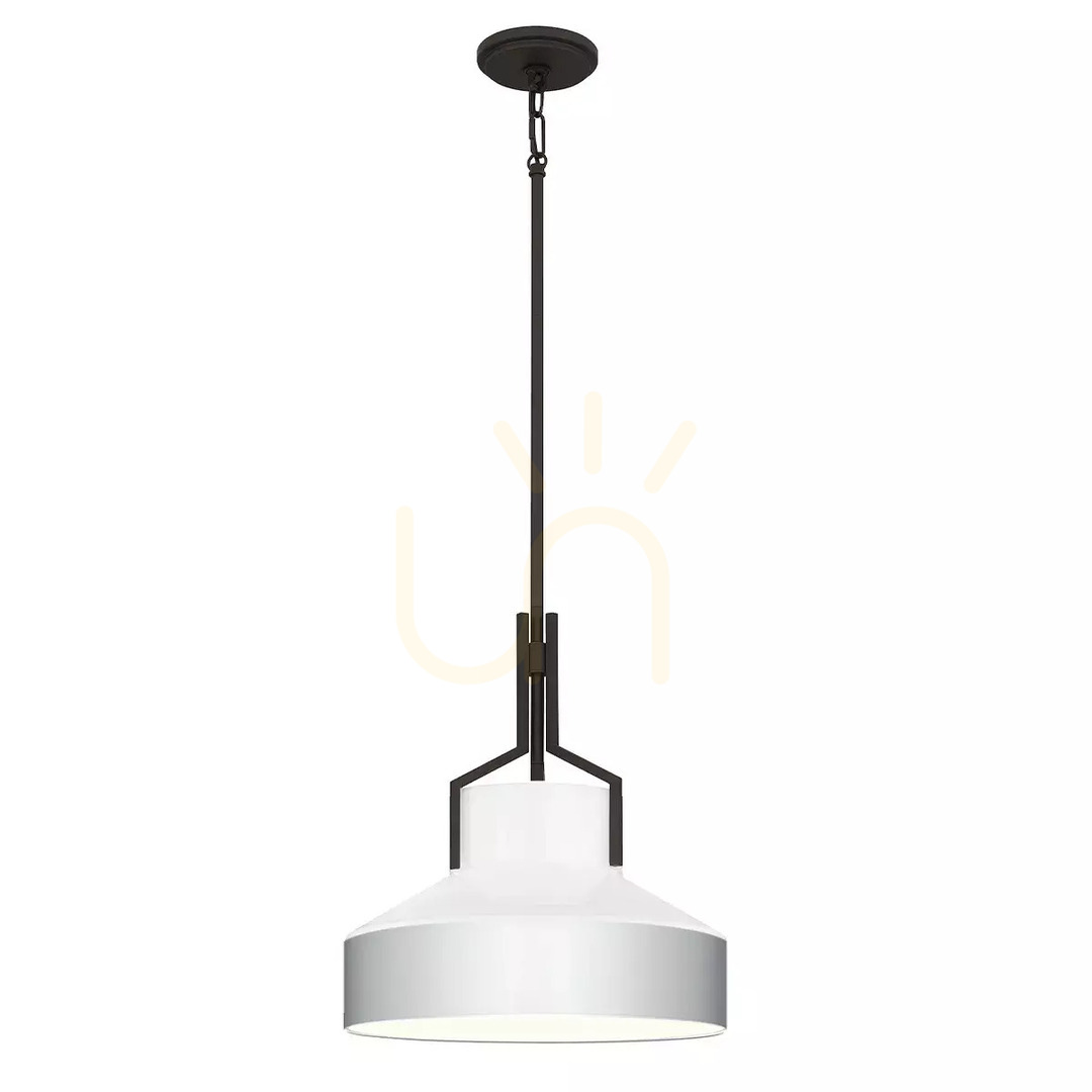 Brecken pendant lamp - 2 light sources - Aged brass Elstead