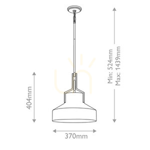 Brecken pendant lamp - 2 light sources - Old bronze Elstead small 4