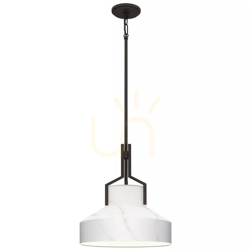 Check Brecken pendant lamp - 2 light sources - Old bronze Elstead