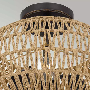 Casablanca semi-plophone - 3 light sources - Palladian bronze Elstead small 2