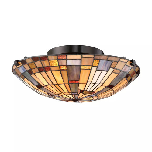 Check Inglenook plafond - 2 light sources - Valiant bronze Elstead