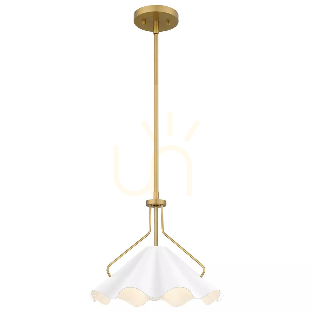 Mejia Pendelleuchte - 1 Lichtquelle - Aged brass Elstead