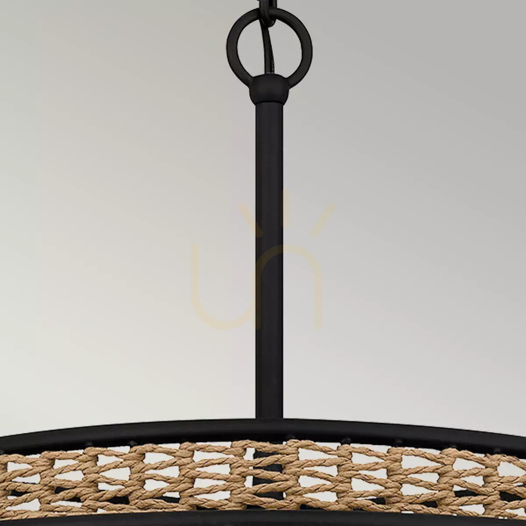 Show Teton pendant lamp - 5 light sources - Matte black Elstead Teton pendant lamp - 5 light sources - Matte black Elstead