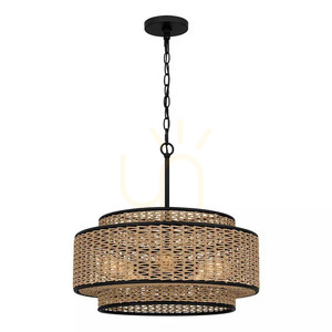 Teton pendant lamp - 5 light sources - Matte black Elstead 0 Teton pendant lamp - 5 light sources - Matte black Elstead small 0
