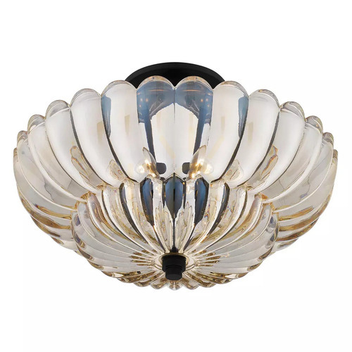 Check Whitecap Semi-Flush Ceiling Light - 4 light - Cocoa Brown Elstead