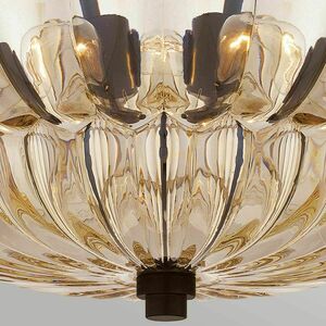 Whitecap Semi-Flush Ceiling Light - 4 light - Cocoa Brown Elstead small 7