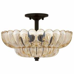 Whitecap Semi-Flush Ceiling Light - 4 light - Cocoa Brown Elstead small 9