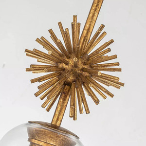 Staring 1-Light Pendant, Distressed Gold, Elstead small 2