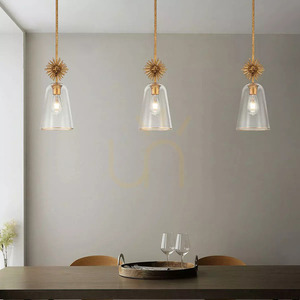 Staring 1-Light Pendant, Distressed Gold, Elstead small 3